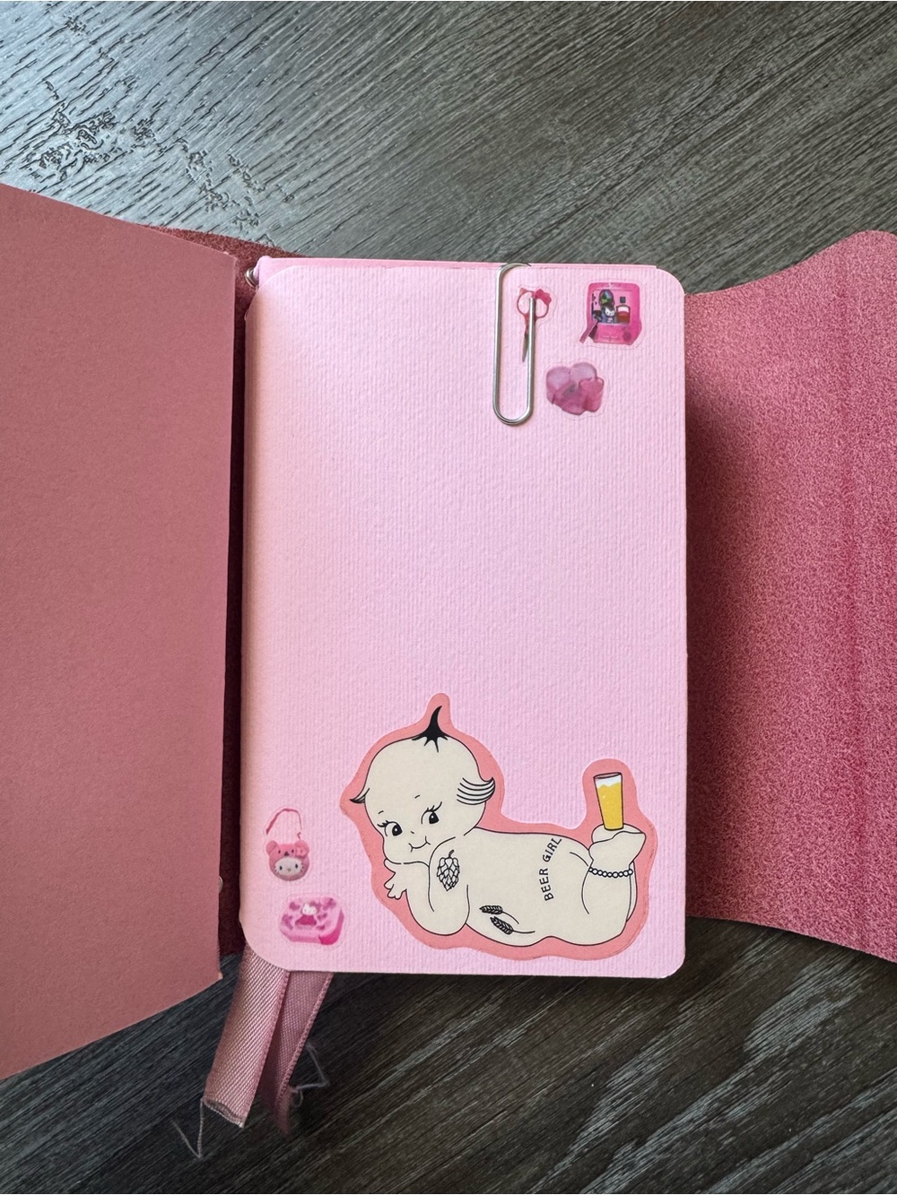 Strawberry Pink Notra Journal with full set up & customized. - Picture 7 of 13